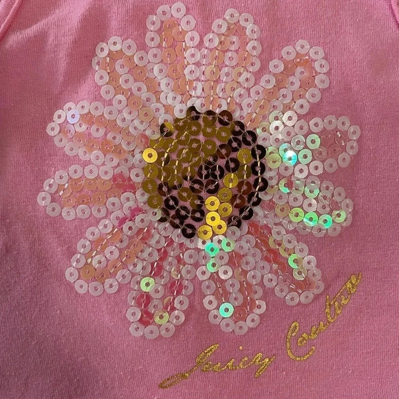 JUICY COUTURE SEQUIN FLORAL TOP W/ MATCHING LEGGINGS 🌸 - Picture 4 of 6